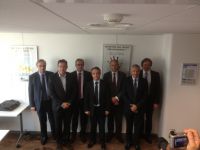 Jacques Blanchet et les 7 présidents des Fédérations Départementales du BTP